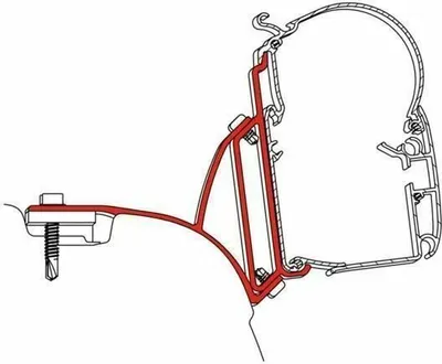 Image de Dometic PerfectWall Adaptateur de store pour VW T5/T6 Multivan 029