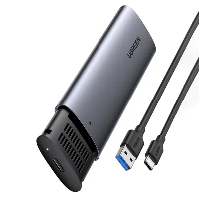 Nosič disku Ugreen M.2 B-Key SATA 3.0 5Gbps sivý + kábel USB typu C (CM400)