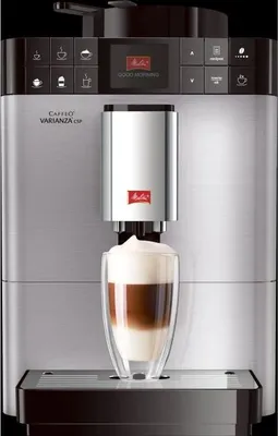 Produktbild von Melitta Varianza CSP, Espressomaschine, 1,2 l, Kaffeebohnen, Eingebautes Mahlwerk, 1450 W, Metallisch