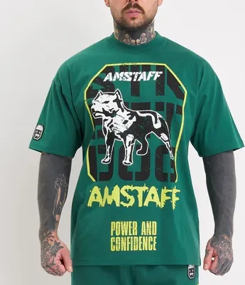 Obrázok produktu pre Pánske tričko Amstaff Solinor T-Shirt Green - S