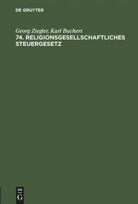 Produktbild von 74. Religionsgesellschaftliches Steuergesetz