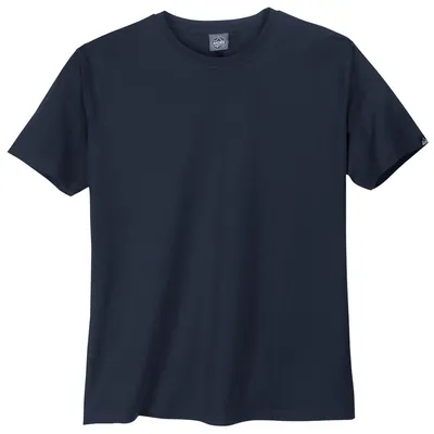 Produktbild von Ahorn Basic Rundhals T-Shirt dunkelblau Übergrößen