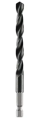Produktbild von Metallspiralbohrer-HSS- R, DIN 338 mit 1/4"-Sechskantschaft D= 8,0 mm; L= 117 mm