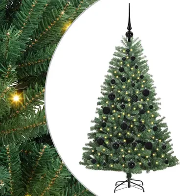 Produktbild von vidaXL Künstlicher klappbarer Weihnachtsbaum mit 150 LEDs Grün 120 cm