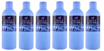 Produktbild von Felce Azzurra Original Duschbad Classico-reichhaltiges samtweiches Badeerlebnis mit dem klassischen Azzurra Duft-pH-neutrale Seife -6x 650ml