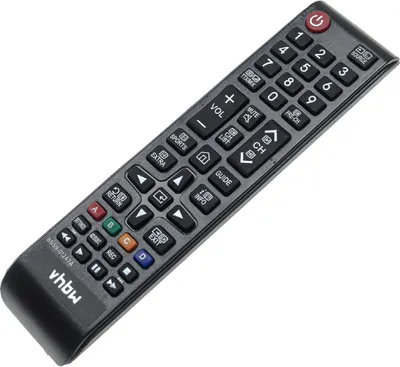Produktbild von vhbw Fernbedienung kompatibel mit Samsung UA49K5500AWXXY, UA49K5500AW, UA43KU7000WXXY, UA43KU7000W, UA49KU7000WXXY, UA49KU7000W - Ersatzfernbedienung