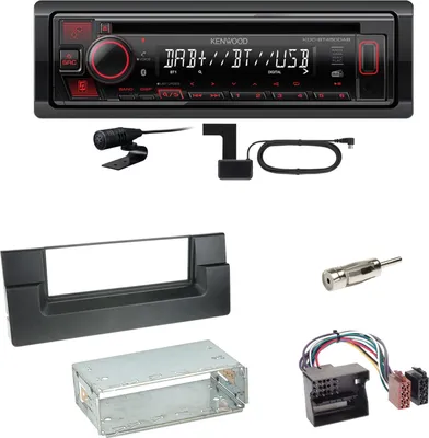 Produktbild von Kenwood KDC-BT450DAB Bluetooth Digitalradio Einbauset für BMW 5er E39 ab 10/2000