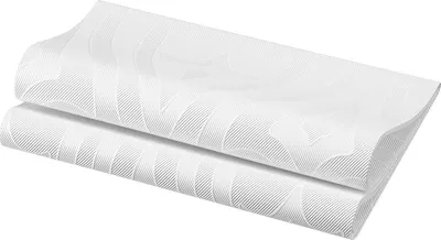 Produktbild von Duni Elegance Servietten Lily weiß 48x48cm 40 Stück