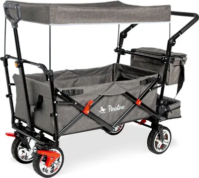 Productafbeelding van Opvouwbare handwagen, 120 cm x 56 cm, met schuifdak en rem