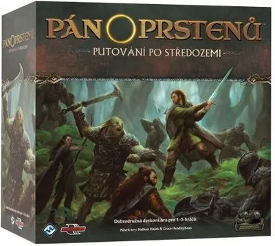 The image shows the front of a board game box with artwork depicting a fantasy battle scene.