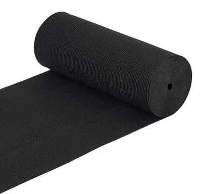 Produktbild von Flachgummi Band - 150mm Breite - 3.3m Länge - Schwarz