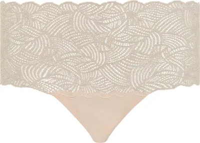 Produktbild von Chantelle Damen Taillenslip - SoftStretch, High Waist, Spitze, Einheitsgröße 36-44 Beige One Size