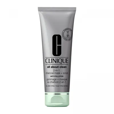 Obrázok produktu pre Clinique Všetko o čistote 2-v-1 Čistiaca maska s Aktívnym Uhľom pre Tvár, 100 ml