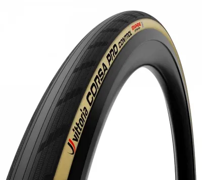 Image de Pneu de vélo de course Vittoria Corsa Pro Control G2 Tubeless 700c x 42/42-622, marron, noir 700C x 42, marron, noir 700C x 42