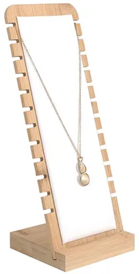 Produktbild von Holz-Ausstellungsständer für Schmuck mit 12 Fächern