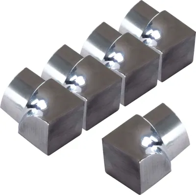 Produktbild von Dalsys 5x Inneneck für Fliesenschiene 12,5mm Viertelkreisprofil Edelstahl Poliert, Fliesenprofil