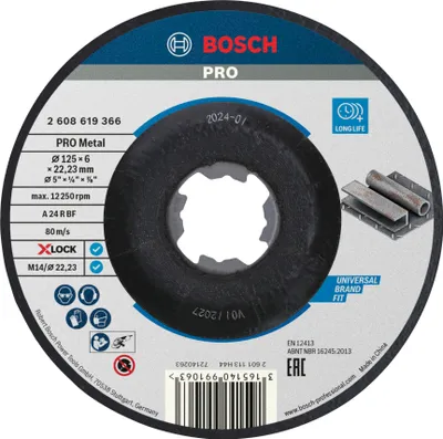 Productafbeelding van PRO Metal X-Lock schijf, 125 x 6 x 22,23 mm
