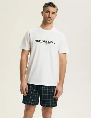 Obrázek produktu pro Pyžamo Nori Henderson, 100% bavlna, pohodlné, bílé/černé, velikost L
