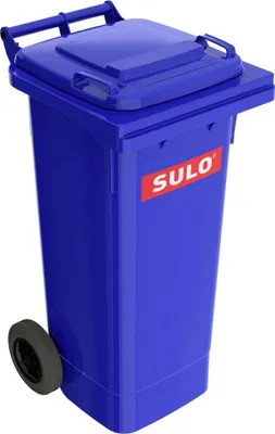 Produktbild von Müllgroßbehälter 80l HDPE blau fahrbar,n.EN 840 SULO