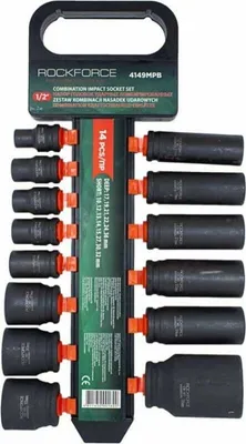 Produktbild von Rockforce Schlagschraubereinsatz-Satz 14El. 1/2"