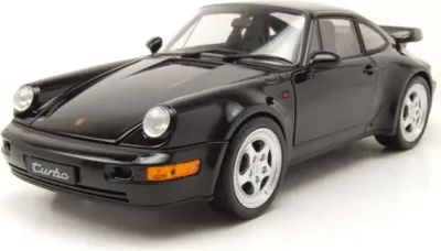 Produktbild von Welly 18026SW Porsche 911 (964) Turbo schwarz 1:18