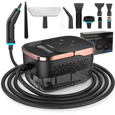Produktbild von Handdampfreiniger, Dampfreiniger 1500 W, 1250 ml Wassertank, 4 bar, 6 Dampfstufen, 10-teiliges Zubehörset