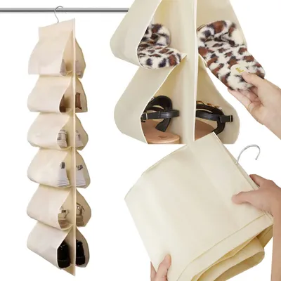 Produktbild von Schuh-Organizer für den Kleiderschrank, Hängeschuhregal, 12 Paar
