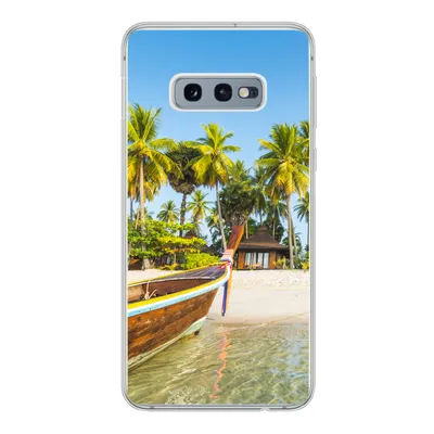 Produktbild von MuchoWow® Handyhülle Schutzhülle Hülle für Samsung Galaxy S10e Strand - Kajak - Sommer Silikon Softcase Handy Hülle - Handy