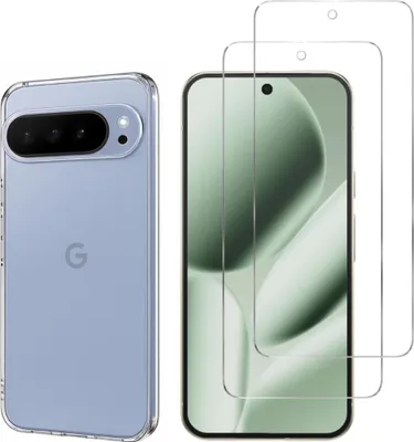 Produktbild von Hülle für Google Pixel 10 Pro XL mit 2 Displayschutzfolien aus Hartglas Phonillico®