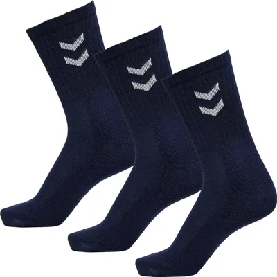 Produktbild von Hummel Basic 3er Pack Sportsocken Socken Handballsocken blau 022030-7026, Größe:12 (41-45)