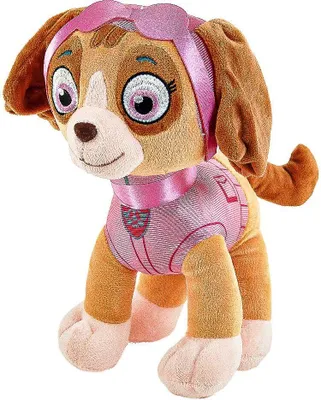Produktbild von Skye rosa 27 cm braun stehend Paw Patrol Kuscheltier Hund