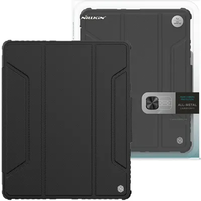 Produktbild von Nillkin Stossstange Lederhülle Pro Gepanzerte Intelligente Hülle Fall Mit Kamera Abdeckung Und Stand Ipad Mini 2021 Schwarz