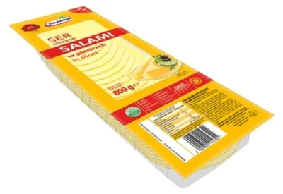 Zdjęcie produktu dla Ser Salami plastry 800g Mlekpol