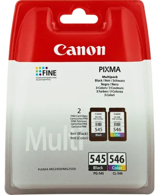 Produktbild von Originale Tintenpatrone (2er Pack) Canon PG-545/CL-546 Dreifarbig Schwarz