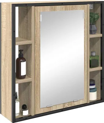 Produktbild von "im Sonderangebot"Spiegelschrank Modernes Design - Badezimmerschrank Badmöbel - Sonoma-Eiche 60x16x60 cm Holzwerkstoff DEMöbel 6281203