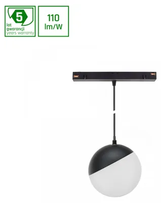Produktbild von GLOBE P LED Stromschienenstrahler 48V 5W Warmweiß Schwarz