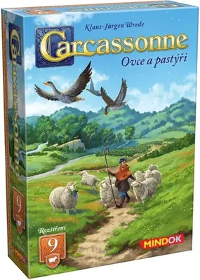 Obrázek produktu pro Carcassonne rozšíření 9:Ovce a pastýři (2025)