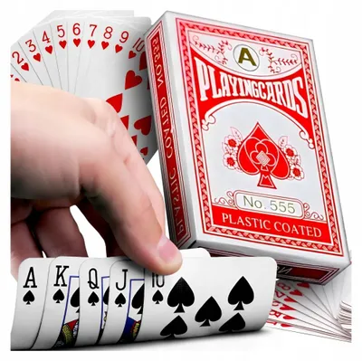 Produktbild von Spielkarten Set 54 Karten mit Plastikbeschichtung für Poker