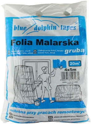 Produktbild von BLUE DOLPHIN Dicke Malerfolie 4mx5m