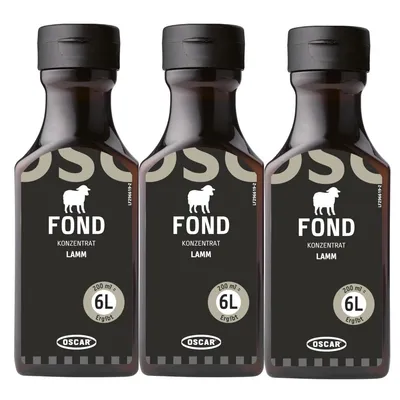 Immagine prodotto di Oscar agnello concentrato per zuppe e salse 3 confezioni da 200ml