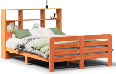 Immagine prodotto di Letto senza Materasso Marrone Cera 135x190 cm in Legno di Pino