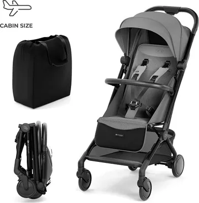 Immagine prodotto di Kinderkraft PILOT 2, passeggino ultraleggero grigio, ideale per l'aereo