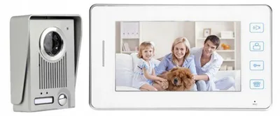 Produktbild von Verk 27801 Video-Gegensprechanlage mit LCD-Monitor für Haustür und Tor, 220 V, weiß