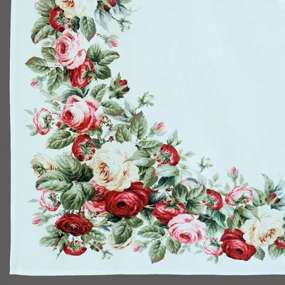 Productafbeelding van Tafelkleed met rozenmotief, 110 x 110 cm