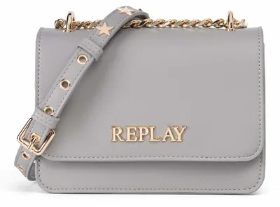 Image de REPLAY sac à épaule bandoulière Crossbody Bag Elephant Skin gris