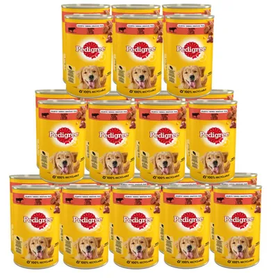 Zdjęcie produktu dla PEDIGREE Z Wołowiną 20x1200g W Galaretce Dla Dorosłych Psów Mokra Karma