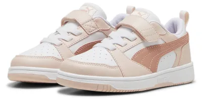 Produktbild von PUMA Jungen Sneaker Rebound V6 Lo AC PS 50621-12, 50621-13 PUM-397419 puma white-island pink-deeva peach 12