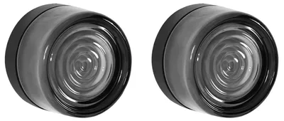 Produktbild von BELIANI Außenwandleuchte 2er Set Grau Metall und Glas Rund ⌀ 14 cm Modern IP44 Beleuchtung für Außen Draußen Terrasse Balkon