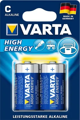 Produktbild von Varta 4914 High Energy Baby Batterie C 2er Blister