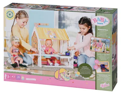 Image de BABY born Maison de poupées, Weekend Maison avec fonction son et lumière + accessoires